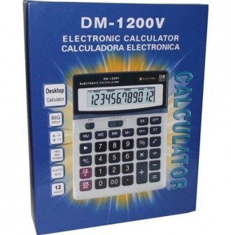 12-битные электронные калькуляторы DM 1200V с большим дисплеем идеально подходят. . фото 3