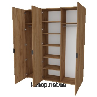 Шкаф СИМПЛ ШРС - 1800 это изделие из модульной серии СИМПЛ, от украинской мебель. . фото 3