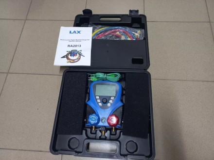 Манометрический цифровой коллектор LAX  RA2013 в комплекте со шлангами 150 смСое. . фото 3