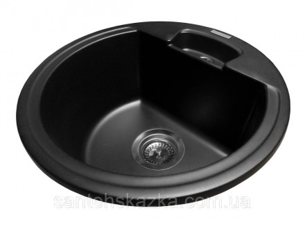 Кухонна мийка VALENCIA black на 80% складається з кварцевого піску та на 20% з п. . фото 4