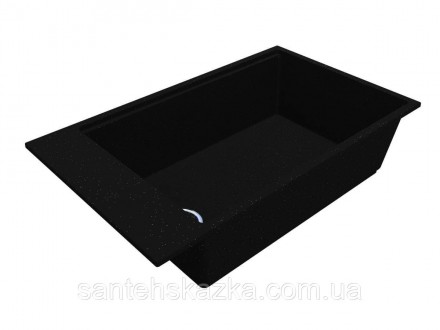 Кухонна мийка LAGOON 760 black на 80% складається з кварцевого піску та на 20% з. . фото 6
