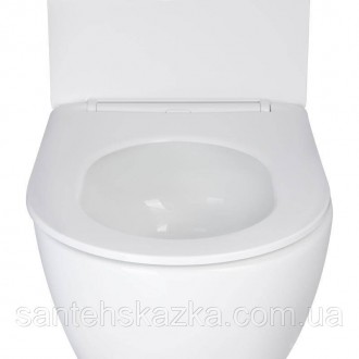 Унитаз подвесной Qtap Jay безободковый Ultra Quiet с сиденьем Soft-close QT07335. . фото 6