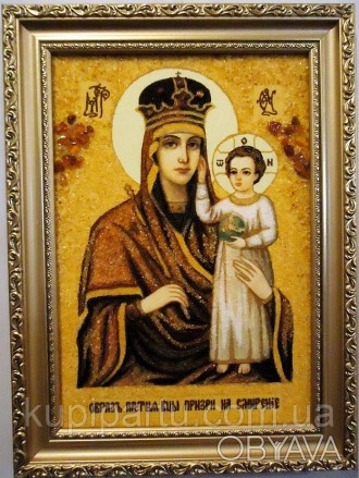 Традиционно на иконах “Призри на смирение” типа Богоматерь держит Младенца на ле. . фото 1