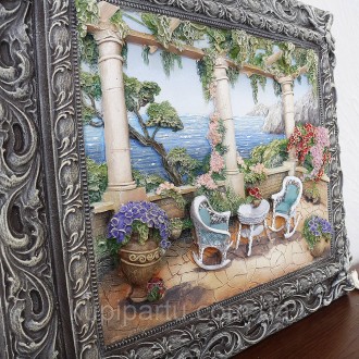 Картина рельефная «Италия. «Мрия» выполнена в цвете из прочного полимерного мате. . фото 5