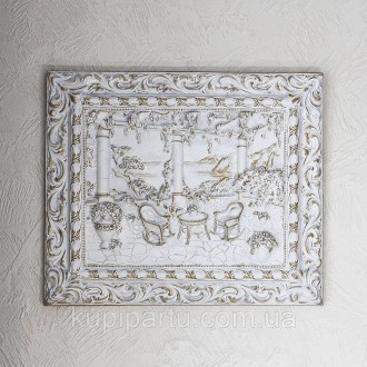 Картина рельефная «Италия. «Мрия» выполнена в белом цвете с позолотой из прочног. . фото 2