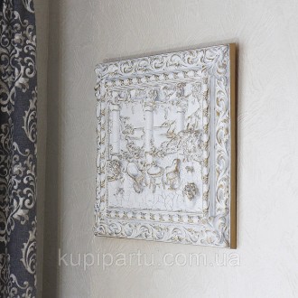 Картина рельефная «Италия. «Мрия» выполнена в белом цвете с позолотой из прочног. . фото 3