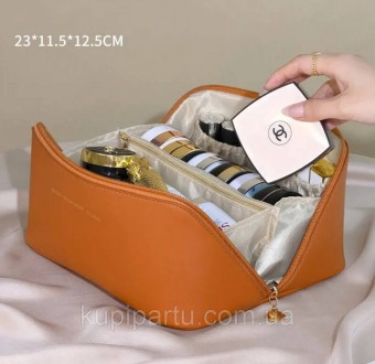 Ідеальна для подорожей косметична сумка з великою ємністю, багатофункціональна, . . фото 3