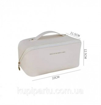 Ідеальна для подорожей косметична сумка з великою ємністю, багатофункціональна, . . фото 5