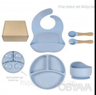 Набор силиконовой посуды, разработан и создан с учётом всех требований мам для к. . фото 1