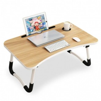 Портативный складной столик для ноутбука (коричневий)
Столик призначений для ком. . фото 2