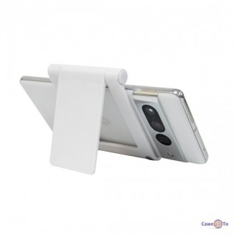 Складная подставка для телефона пластиковая (белый)
Компактная и универсальная п. . фото 3