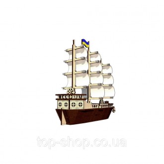 Дерев’яний конструктор “Вітрильний Корабель” – це реалістична модель за основу я. . фото 4