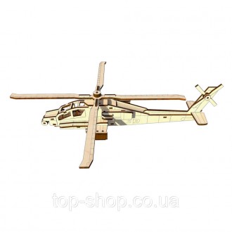 Дерев’яний конструктор “Гелікоптер” – це реалістична модель за основу якої взяли. . фото 7
