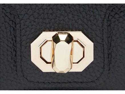 Стильна шкіряна італійська елегантна чорна сумочка виготовлена з натуральної шкі. . фото 5