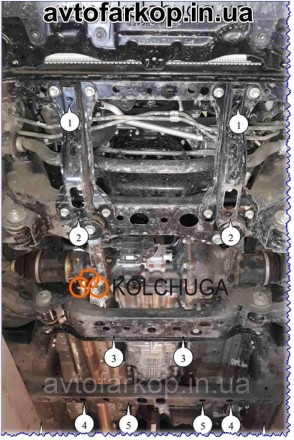 Защита двигателя для автомобиля:
Toyota Hilux (2015-2020) Кольчуга
Защищает двиг. . фото 4