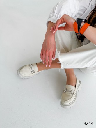 
Туфли лоферы женские Klara айвори натуральная кожа 8244
Материал: натуральная к. . фото 10