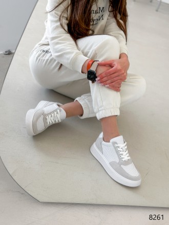 
 
Кросівки жіночі Lori білі + сірий натуральна шкіра 8261 розміри 38, 39
Матері. . фото 9