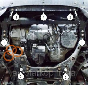 Защита двигателя автомобиля:
Mini Cooper Paceman R61 (2012-2016) Кольчуга
Защища. . фото 4