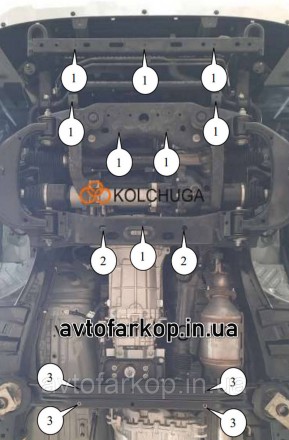 Защита двигателя для автомобиля:
Peugeot Landtrek (2019-) Кольчуга
Защищает двиг. . фото 4