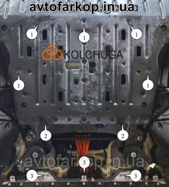 Защита двигателя для автомобиля:
BYD SONG PLUS EV (2020-) Кольчуга
Защищает двиг. . фото 4