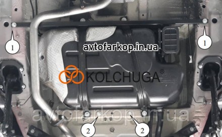 Защита топливного бака для автомобиля:
Chery Tiggo 8 (2018-)Кольчуга
Защищает то. . фото 4
