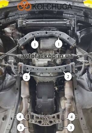 Защита двигателя для автомобиля:
Dodge Challenger (2008-2019) Кольчуга
	
	
	Защи. . фото 4