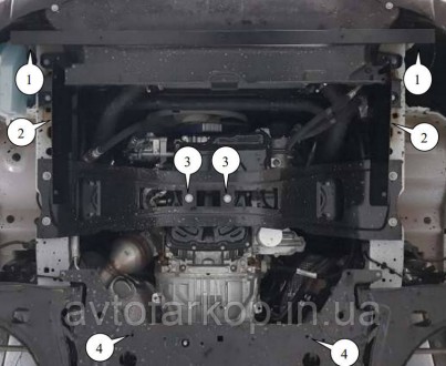 Защита двигателя и КПП для автомобиля:
Ford Transit CHASSIS V363 MCA (2022-)(Кол. . фото 5