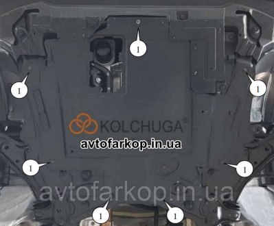 Защита двигателя для автомобиля:
Haval M6 Plus (2021-) Кольчуга
	
	
	Защищает дв. . фото 4