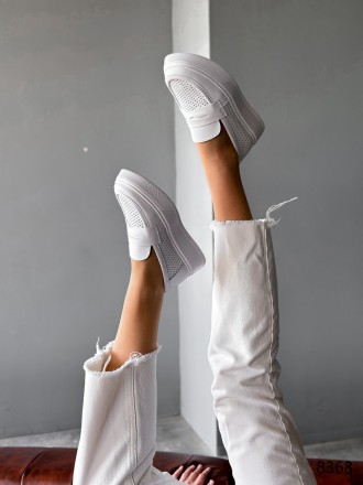 
Туфли лоферы женские Alesan белая натуральная кожа 8368
Материал: натуральная к. . фото 3