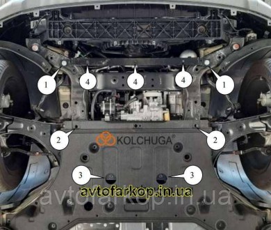 Защита двигателя, КПП, радиатор для автомобиля:
Hyundai Ioniq Electric (2021-)Ко. . фото 4