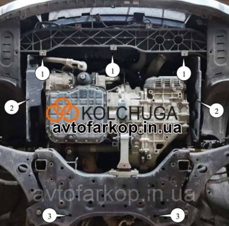 Защита двигателя для автомобиля:
Kia Carnival YP (2014-2020) Кольчуга
	
	
	Защищ. . фото 4