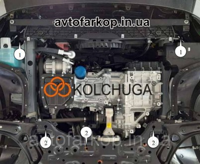 Защита двигателя для автомобиля:
Kia Ceed SW (2019-) Кольчуга
	
	
	Защищает двиг. . фото 4