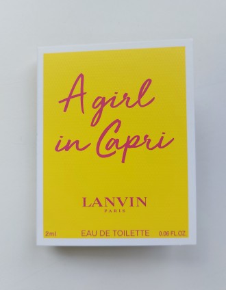 Продам новую женскую туалетную воду Lanvin A Girl in Capri (пробник 2 мл). В нал. . фото 3
