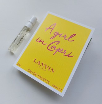 Продам новую женскую туалетную воду Lanvin A Girl in Capri (пробник 2 мл). В нал. . фото 5