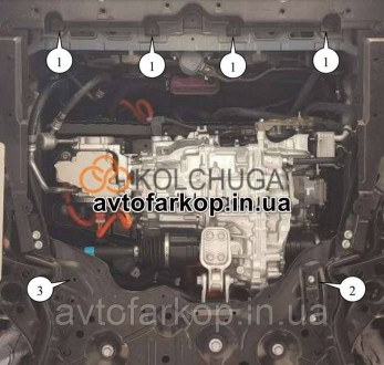 Защита двигателя для автомобиля:
Lexus Lexus UX 300e (2023-) Кольчуга
	
	
	Защищ. . фото 4