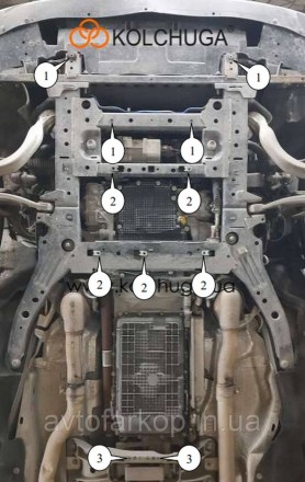 Защита двигателя для автомобиля:
Lincoln Aviator (2019-) Кольчуга
Защищает двига. . фото 4