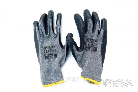 Качественные строительные перчатки трикотажные с латексным покрытием RECODRAG SB. . фото 1
