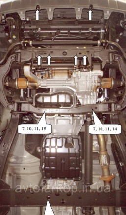 Защита двигателя для автомобиля:
Nissan Navara D40 (2010-2014) Кольчуга
Защищает. . фото 3