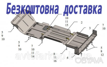 Защита двигателя для автомобиля:
Nissan Navara D40 (2010-2014) Кольчуга
Защищает. . фото 1