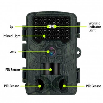 Ruller 48mp вулична інфрачервона мисливська камера з Wi-Fi та застосунком нічног. . фото 3