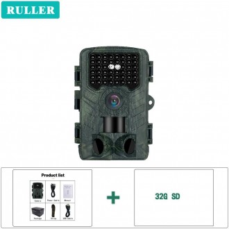 Ruller 48mp уличная инфракрасная охотничья камера с Wi-Fi и приложением ночного . . фото 2