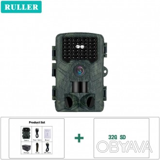 Ruller 48mp уличная инфракрасная охотничья камера с Wi-Fi и приложением ночного . . фото 1