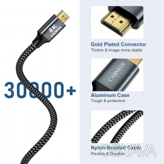 
	
	
	Опис продукту
	
	Чому варто вибирати кабелі CABNEER HDMI 2.1?
	1. Кабель H. . фото 1