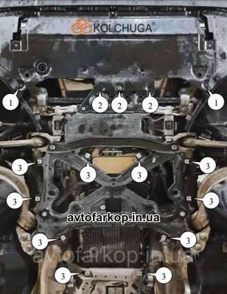Защита двигателя и стартера для автомобиля:
Volkswagen Touareg R-Line (2018-) Ко. . фото 4