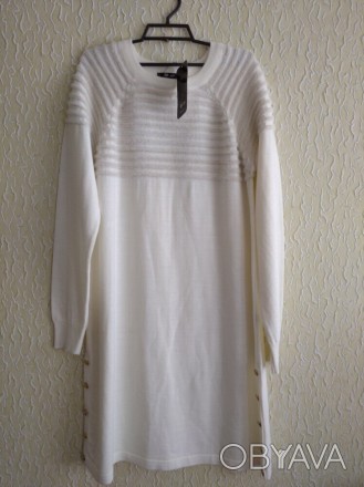 Нове нарядне тепле плаття , Туреччина ( куплялось в Туреччині ) .
Колір- молочн. . фото 1