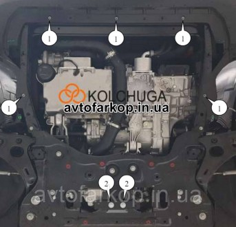 Защита двигателя для автомобиля:
Geely Monjaro (2022-)Кольчуга
	
	
	Защищает дви. . фото 4