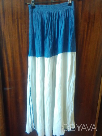 Продам длинную летнюю юбку, производство Турция. Длина юбки 95 см, талия на рези. . фото 1