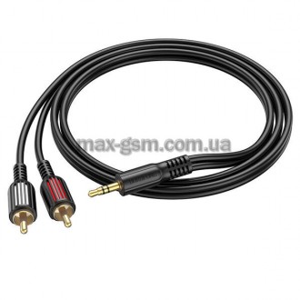 Аудіо AUX кабель 3,5 мм на два RCA, 1,5 метра.. . фото 3