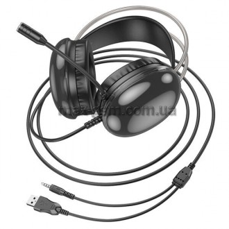 Hoco Rich W109 - це стильні геймерські навушники, що володіють ідеальним поєднан. . фото 4
