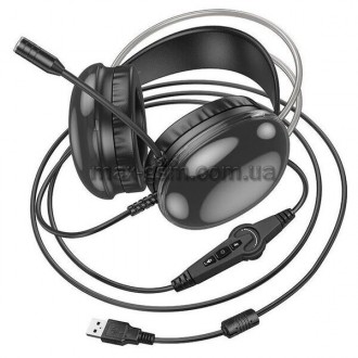Інноваційний дизайн
Навушники HOCO Rich channel gaming headphones RGB W109 Plus . . фото 4